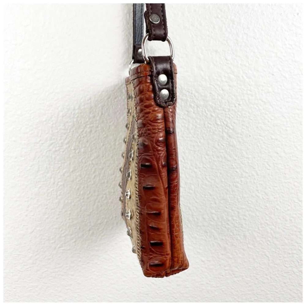 Raviani Leather Croc Embossed‎ Crossbody